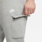 Nike Club cuffed cargo sweatpants in dark gray