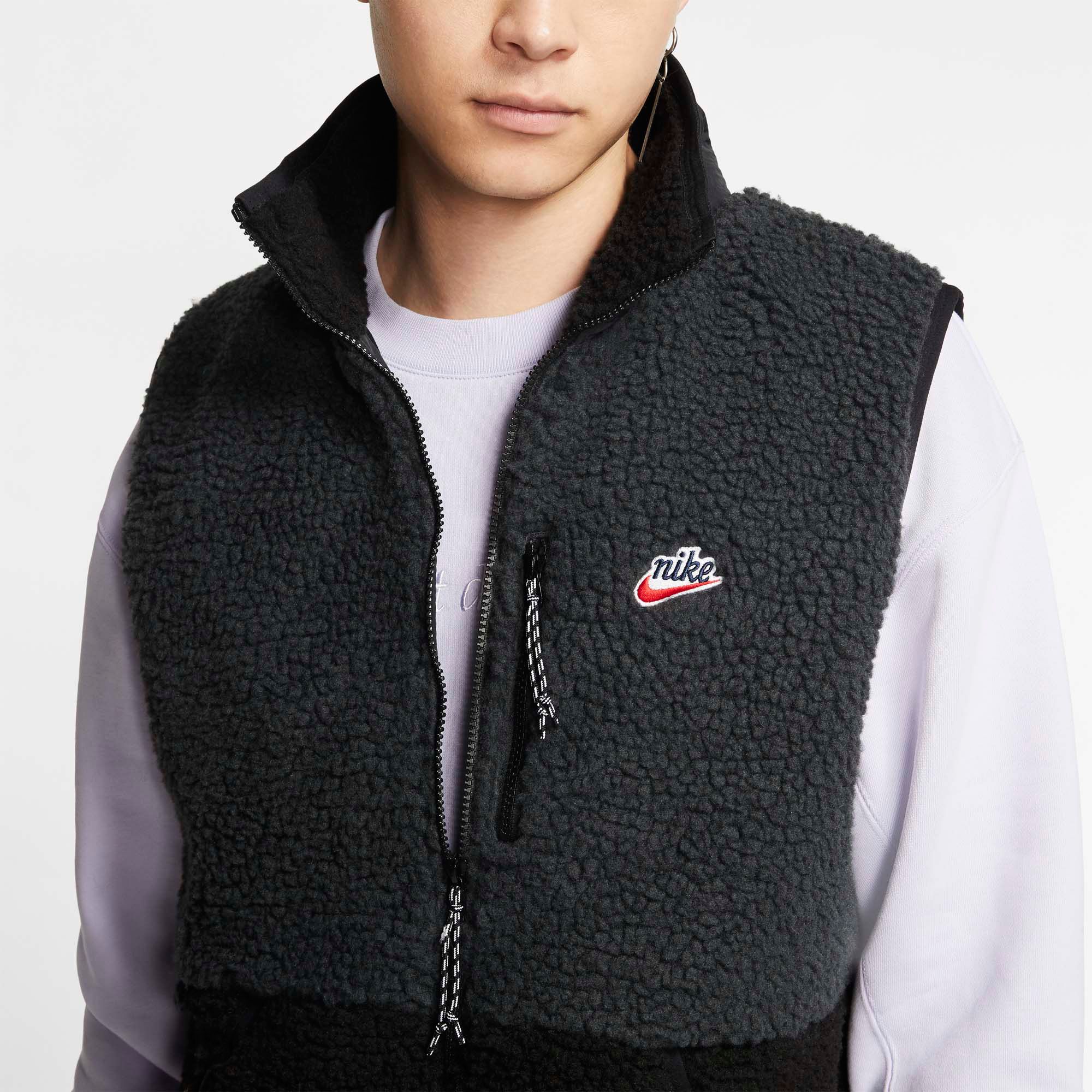 nike men's sherpa fleece jacket