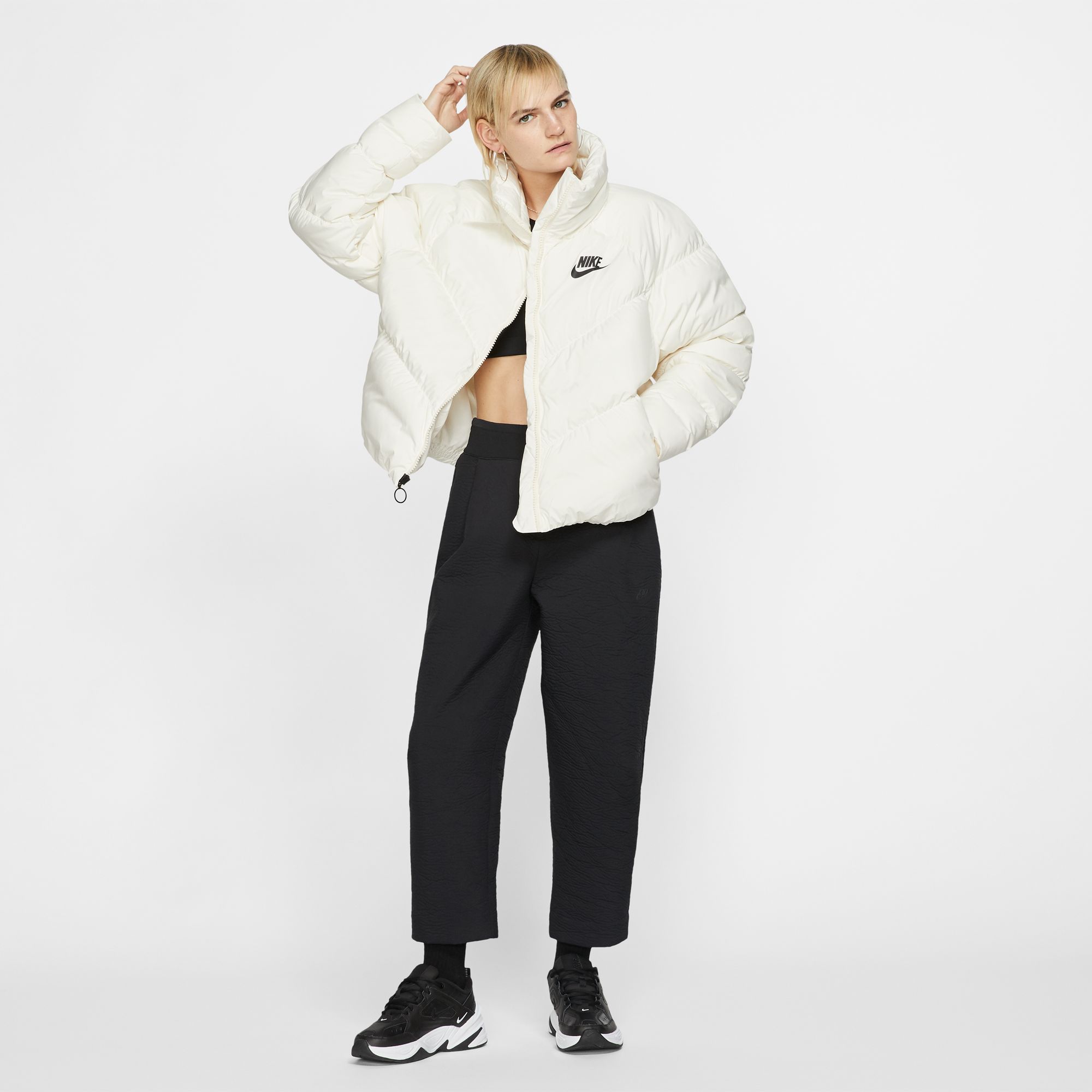 nike womens synthetic fill hooded jacket