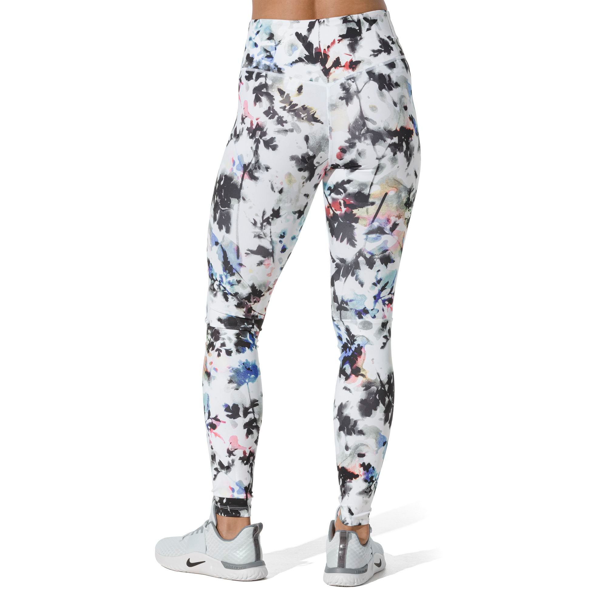 nike one women's printed washed floral tights