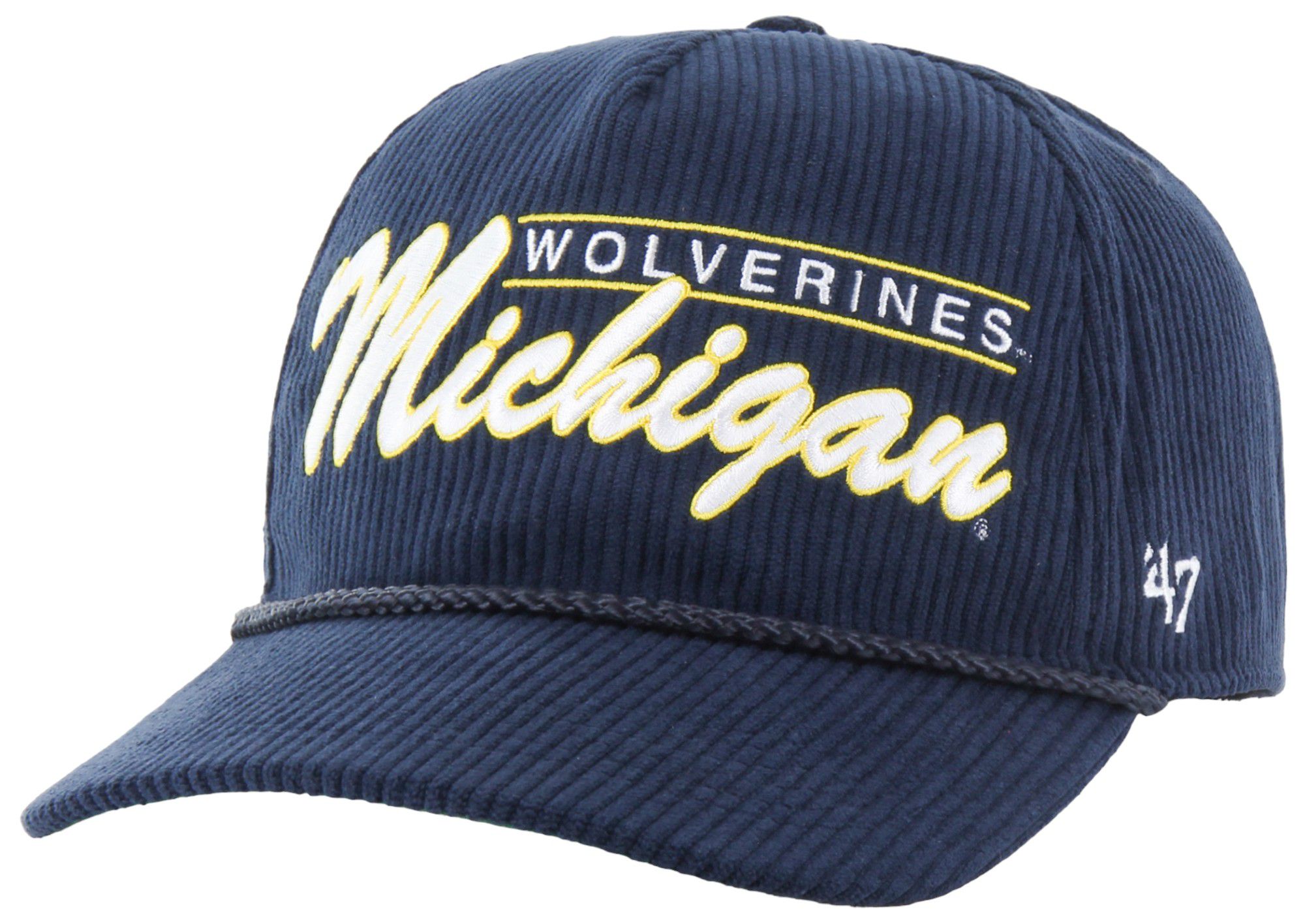 '47 Men's Michigan Wolverines Navy Double Header Hitch Adjustable Hat product image