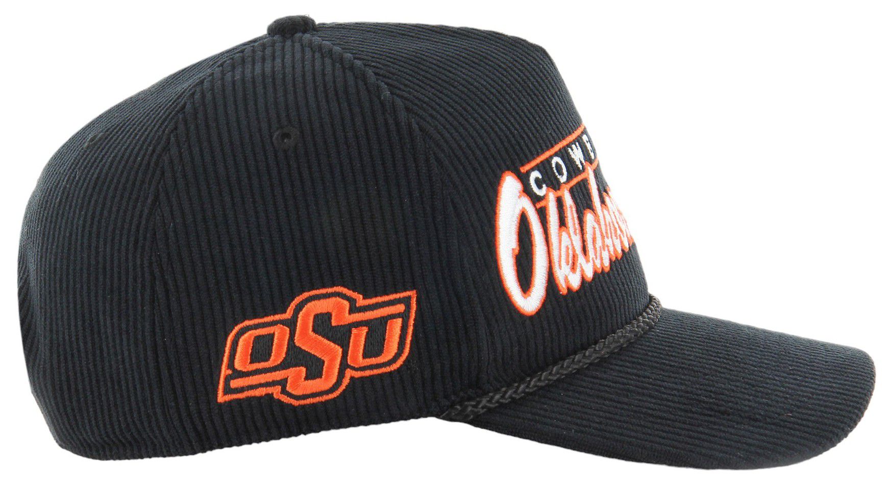 '47 Adult Oklahoma State Cowboys Black Double Header Hitch Adjustable Hat product image