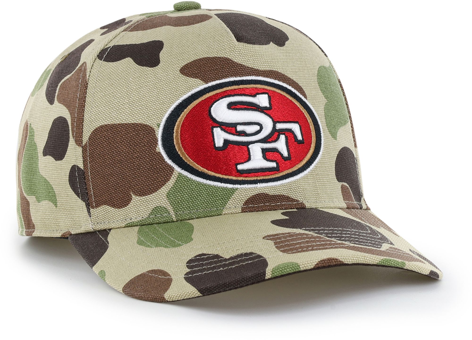 Carhartt x '47 Adult San Francisco 49ers Duck Camo Hitch Adjustable Hat product image