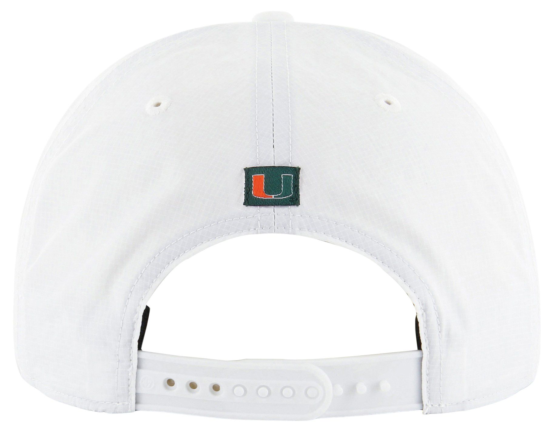 '47 Adult Miami Hurricanes White Down Burst Hitch Adjustable Hat product image