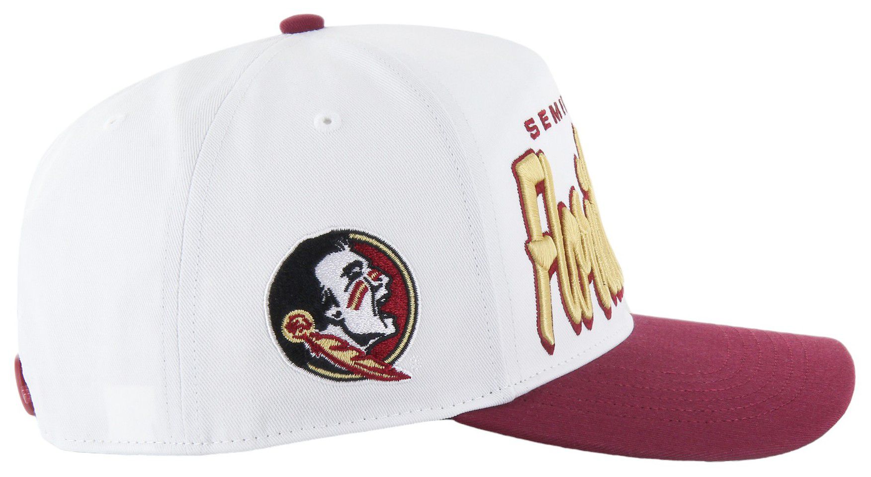 '47 Adult Florida State Seminoles White Drop Shadow Hitch Adjustable Hat product image