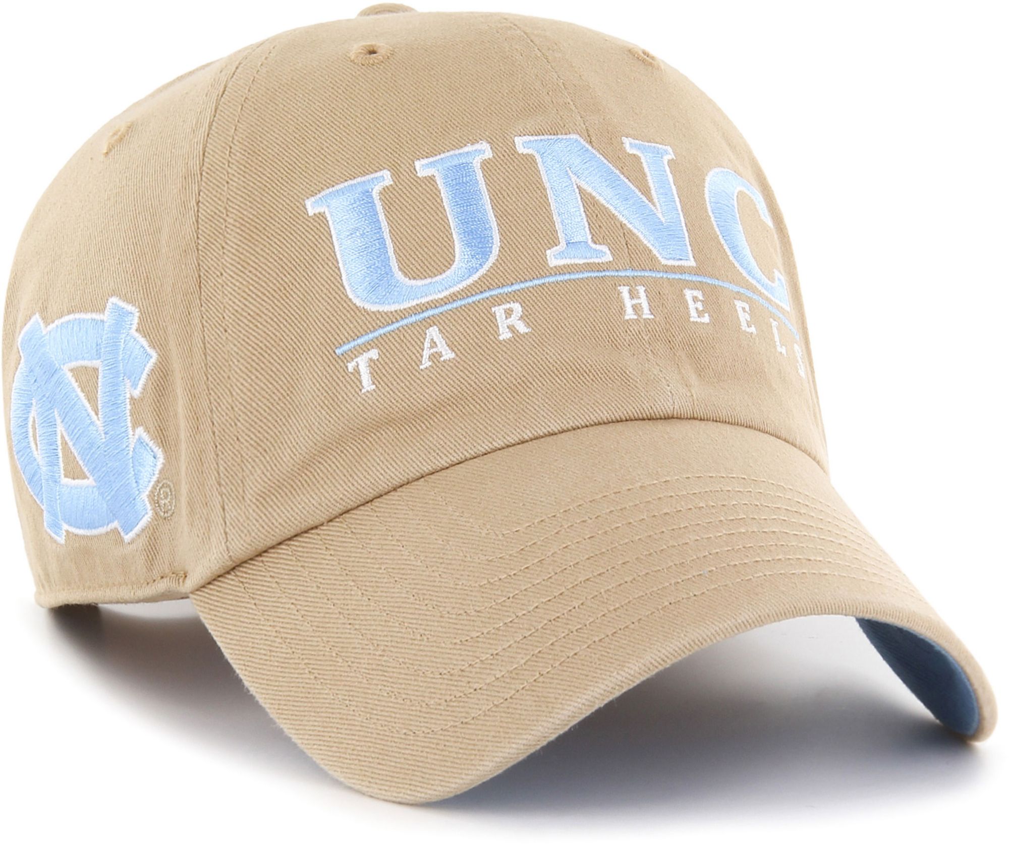 ‘47 North Carolina Tar Heels Khaki District Clean Up Adjustable Hat