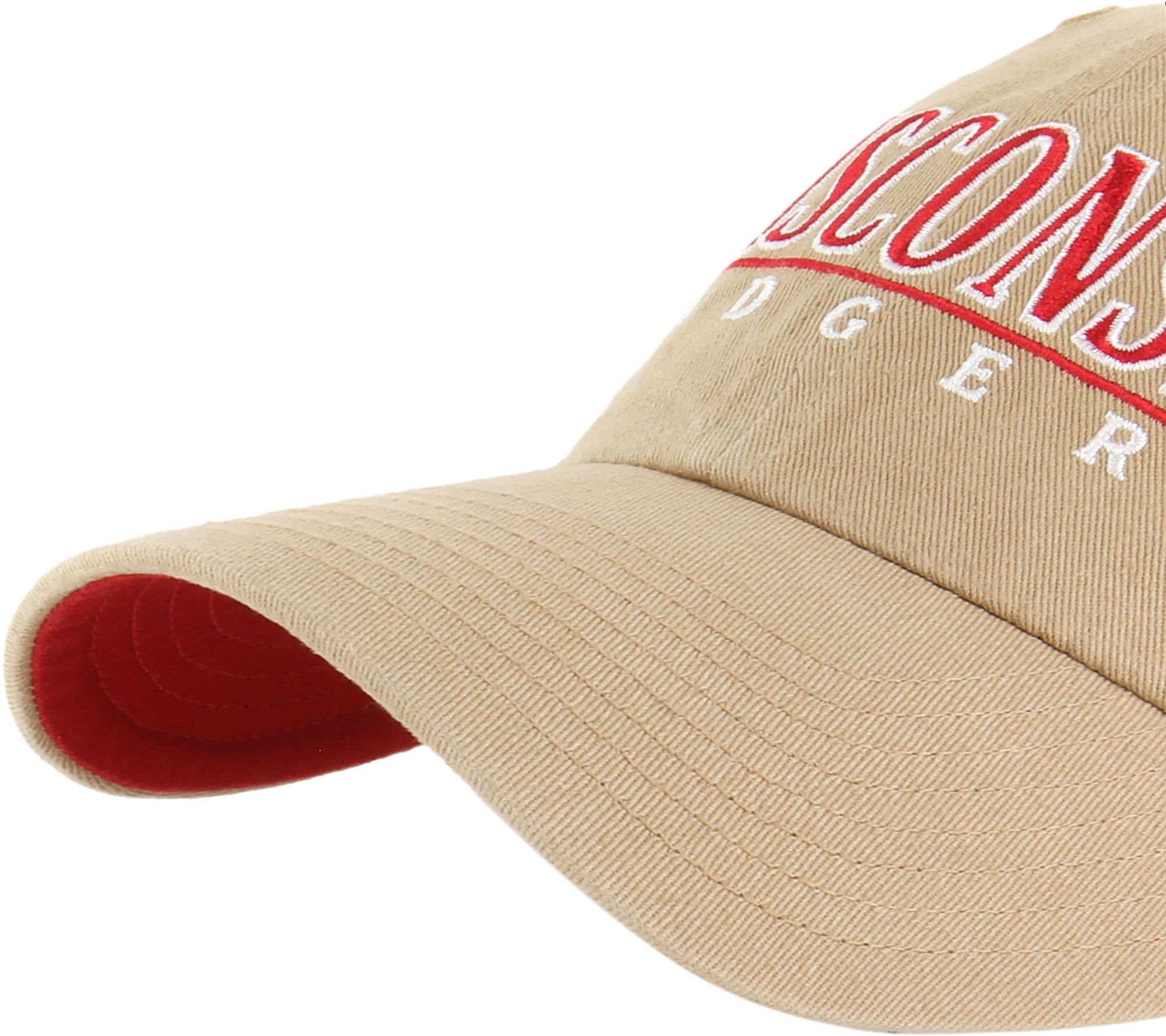 ‘47 Wisconsin Badgers Khaki District Clean Up Adjustable Hat