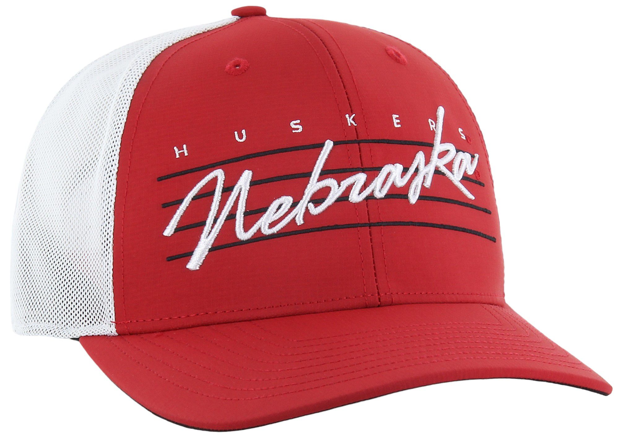 '47 Men's Nebraska Cornhuskers  Red Downburst Trucker Adjustable Hat product image