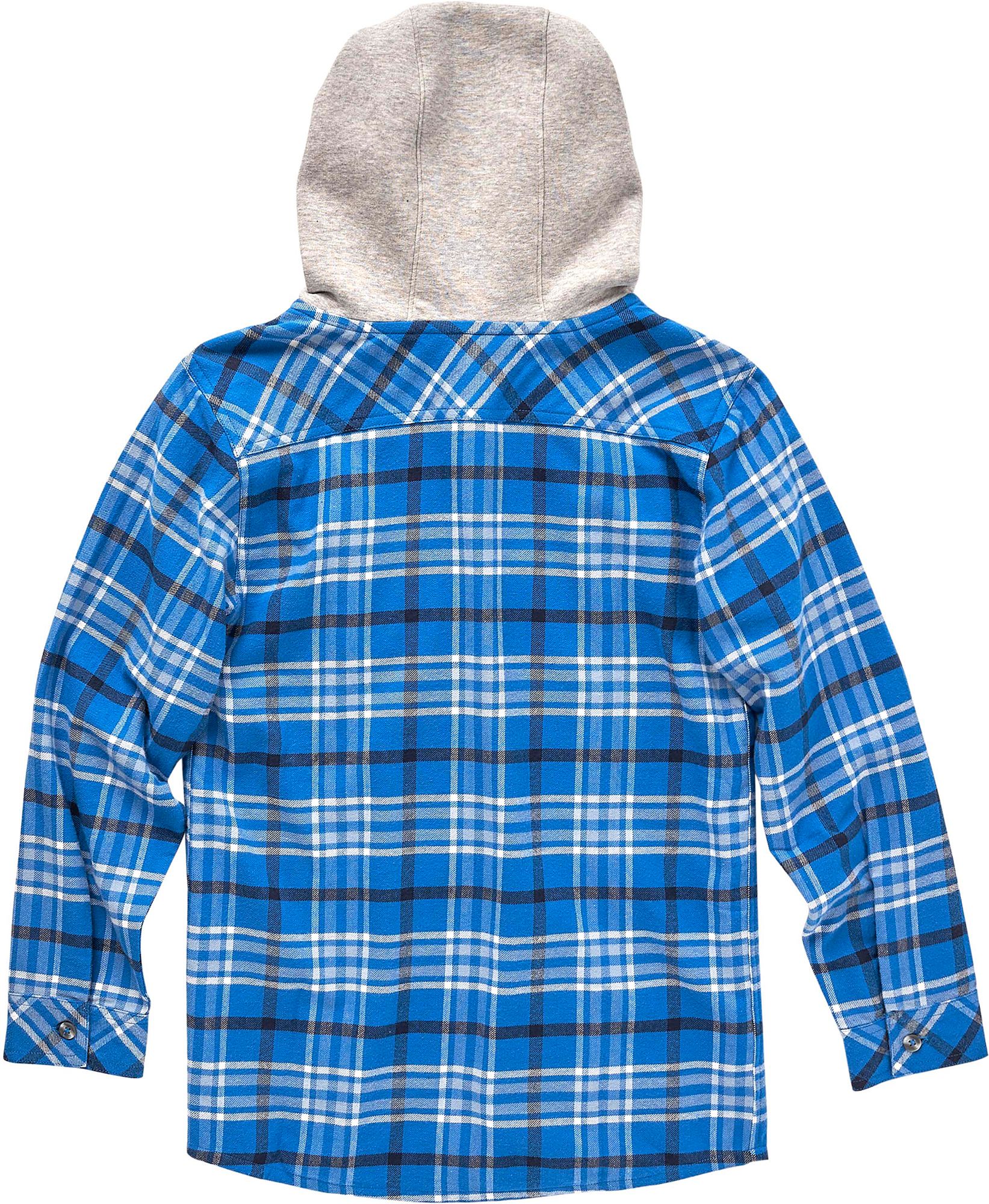 Carhartt Boys' Long Sleeve Button-Front Hooded Flannel Shirt product image
