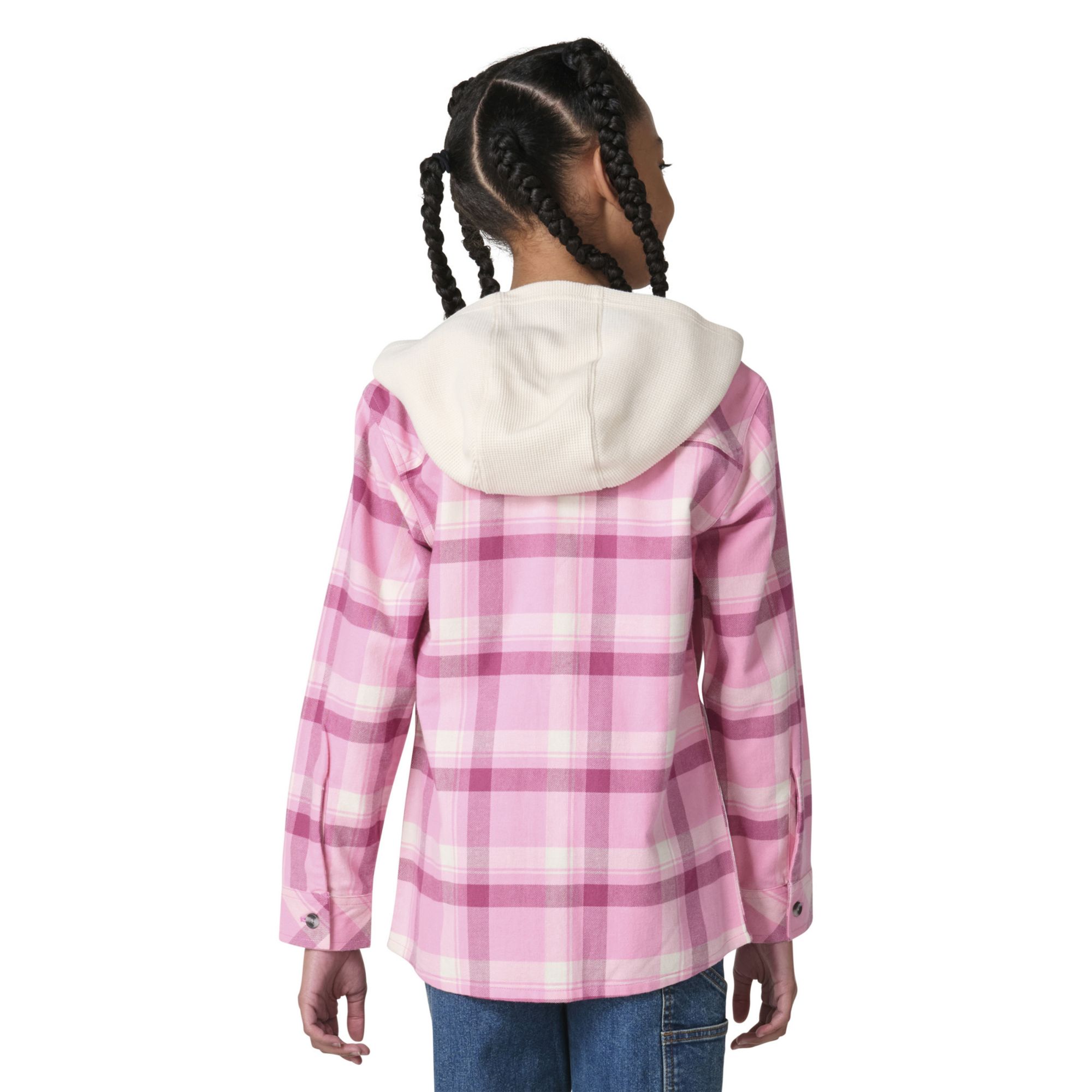 Carhartt Girls' Flannel Long-Sleeve Hooded Shirt product image