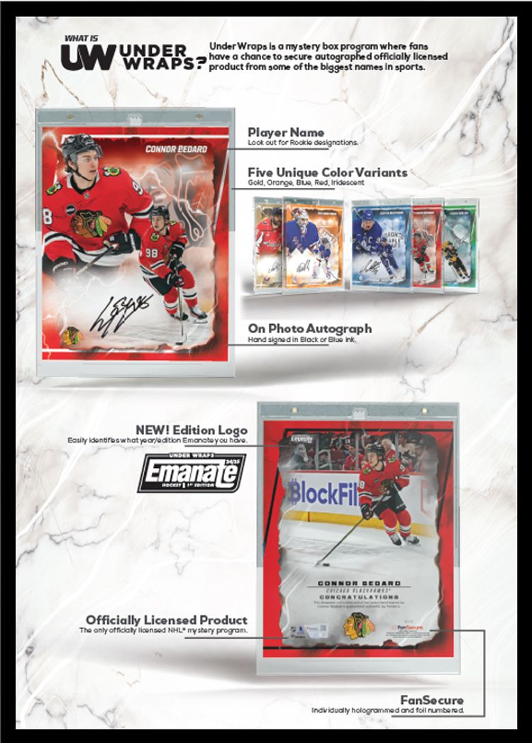 2025 Under Wraps Autographed Emanate Hockey Card product image