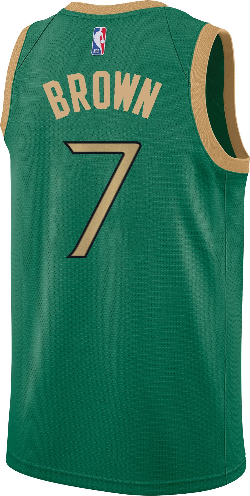 Nike Men's 2019-20 City Edition Boston Celtics Jaylen Brown #7 Green Dri-FIT Swingman Jersey product image