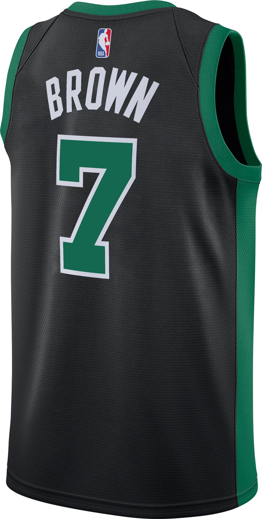 Nike Adult Boston Celtics Jaylen Brown #7 Black Dri-FIT Swingman Jersey product image