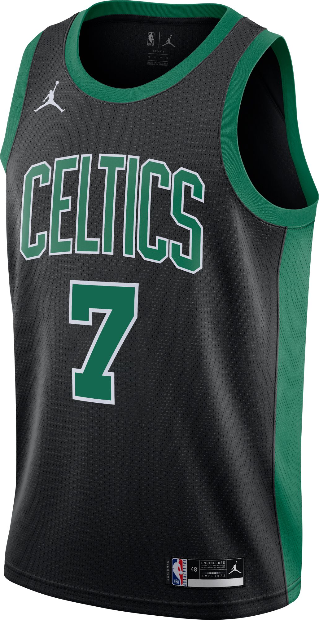 Nike Adult Boston Celtics Jaylen Brown #7 Black Dri-FIT Swingman Jersey product image