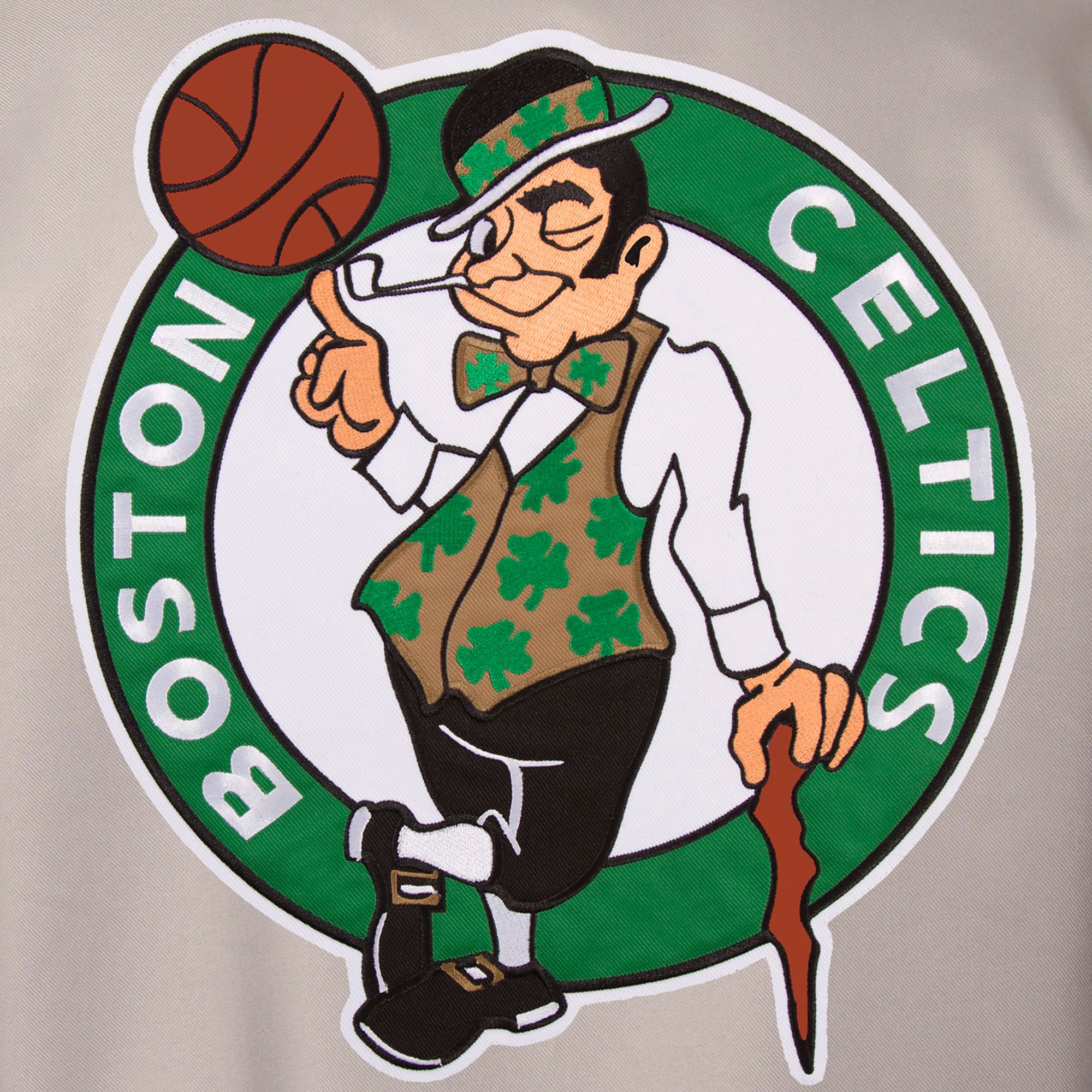 JH Design Men's Boston Celtics Grey Twill Jacket product image