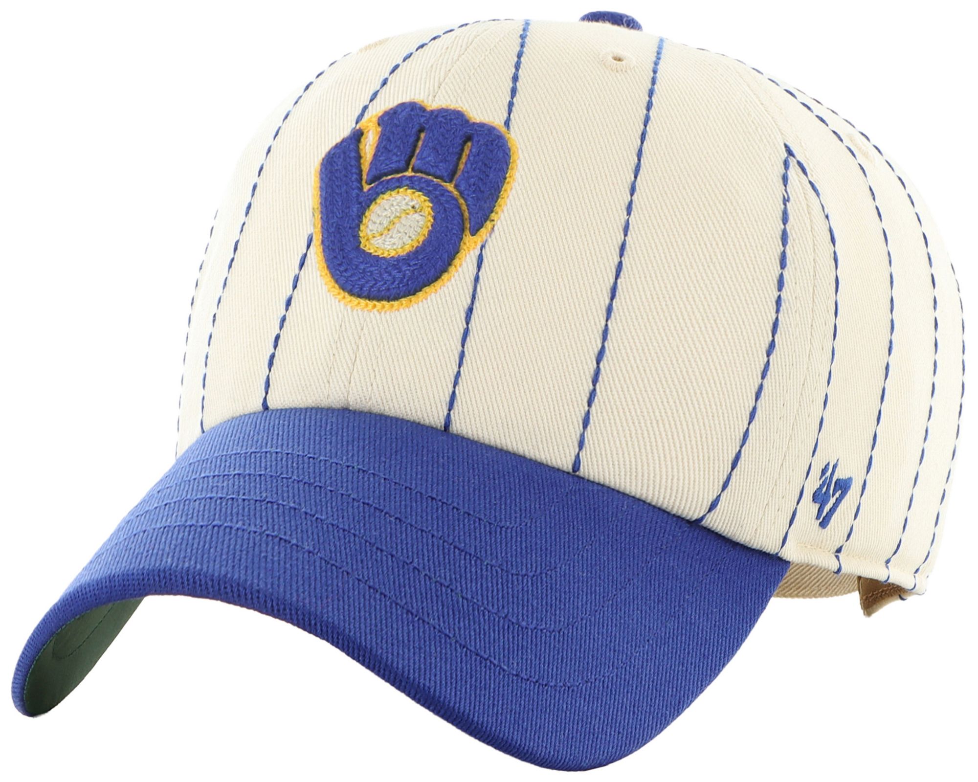 '47 Adult Milwaukee Brewers Cream Cooperstown Rawlings Clean Up Adjustable Hat product image
