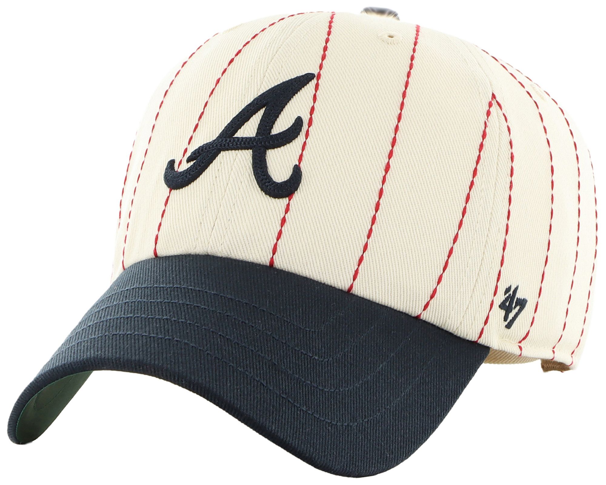 '47 Adult Atlanta Braves Cream Cooperstown Rawlings Clean Up Adjustable Hat product image