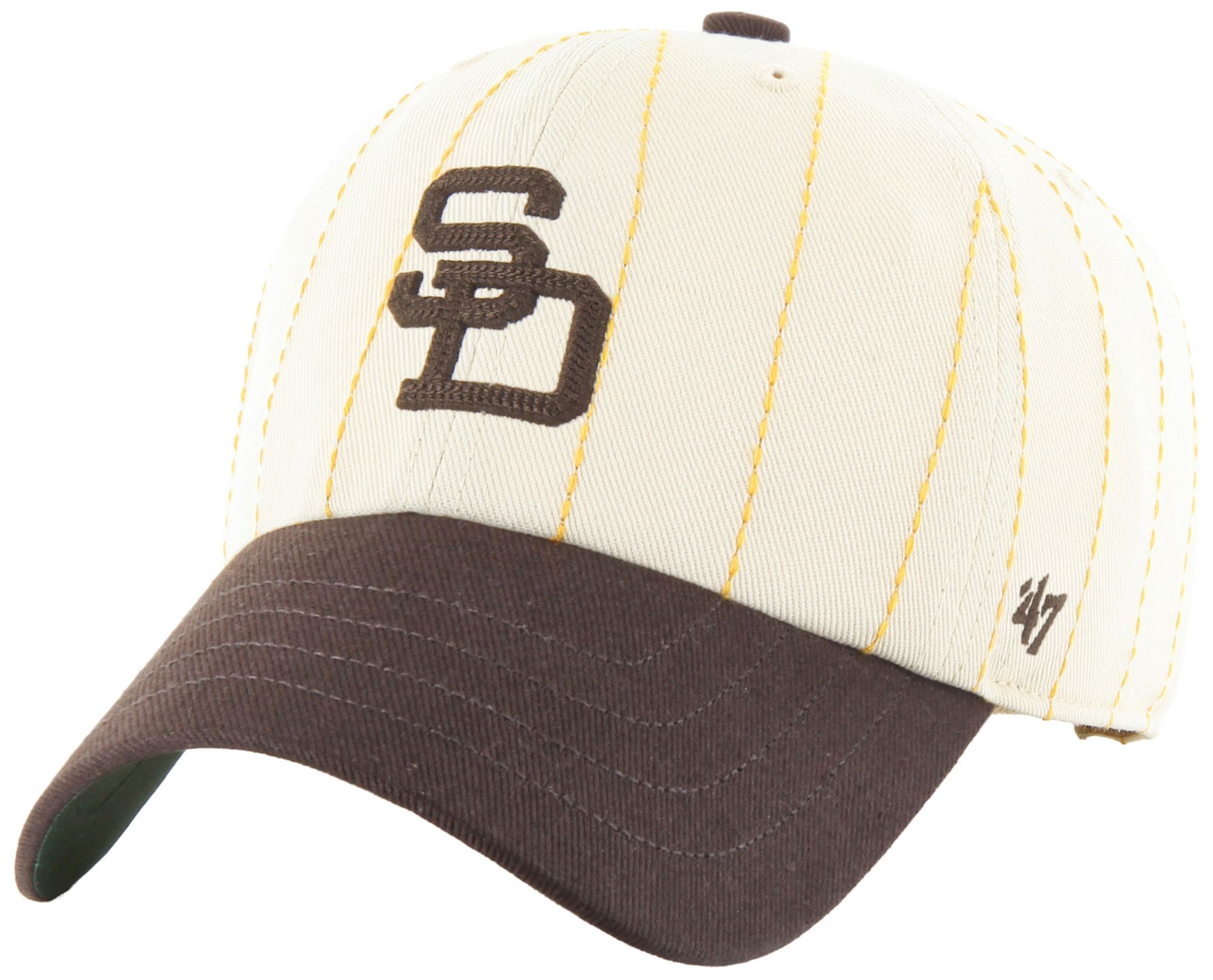 '47 Adult San Diego Padres Cream Cooperstown Rawlings Clean Up Adjustable Hat product image