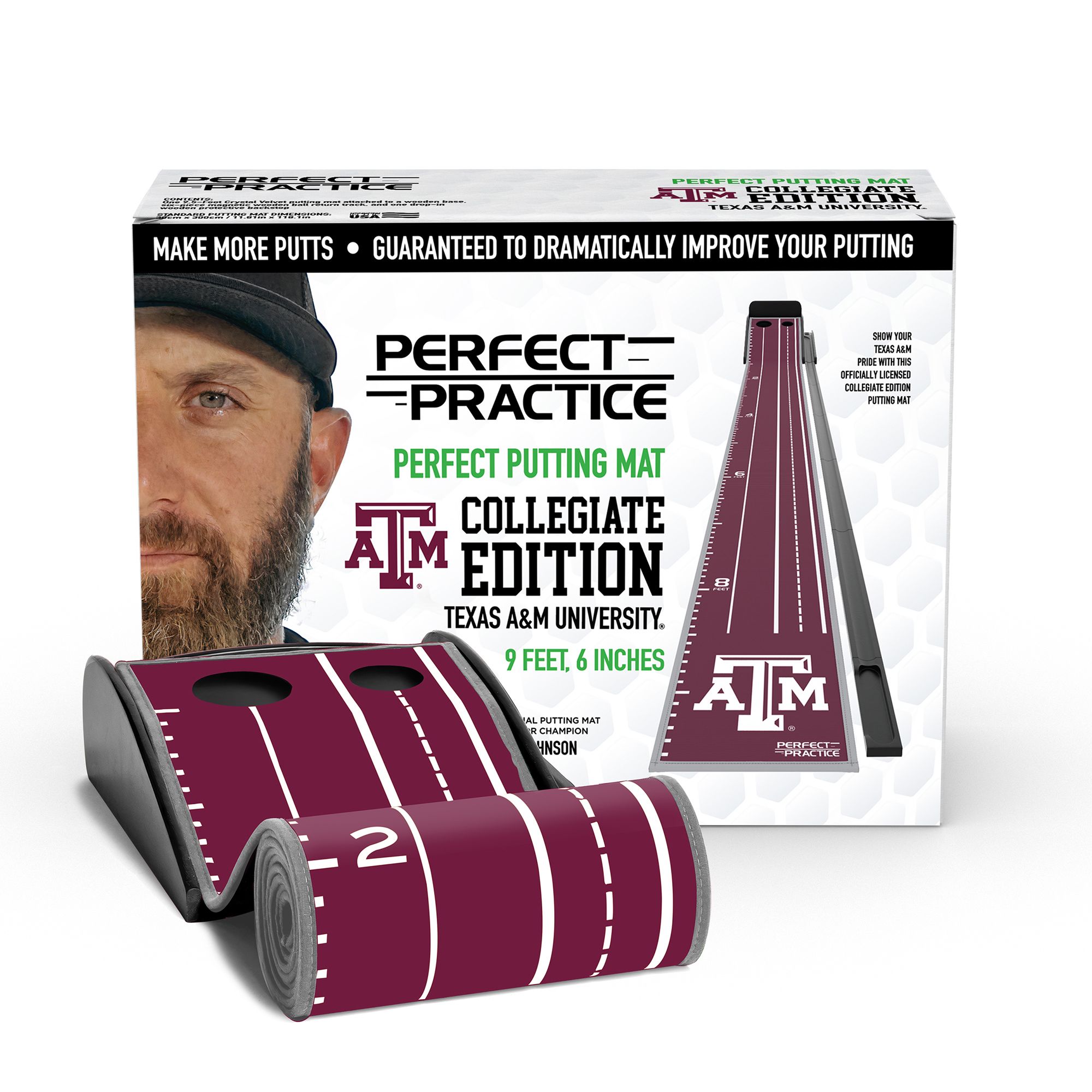 Perfect Practice Texas A&M Putting Mat product image