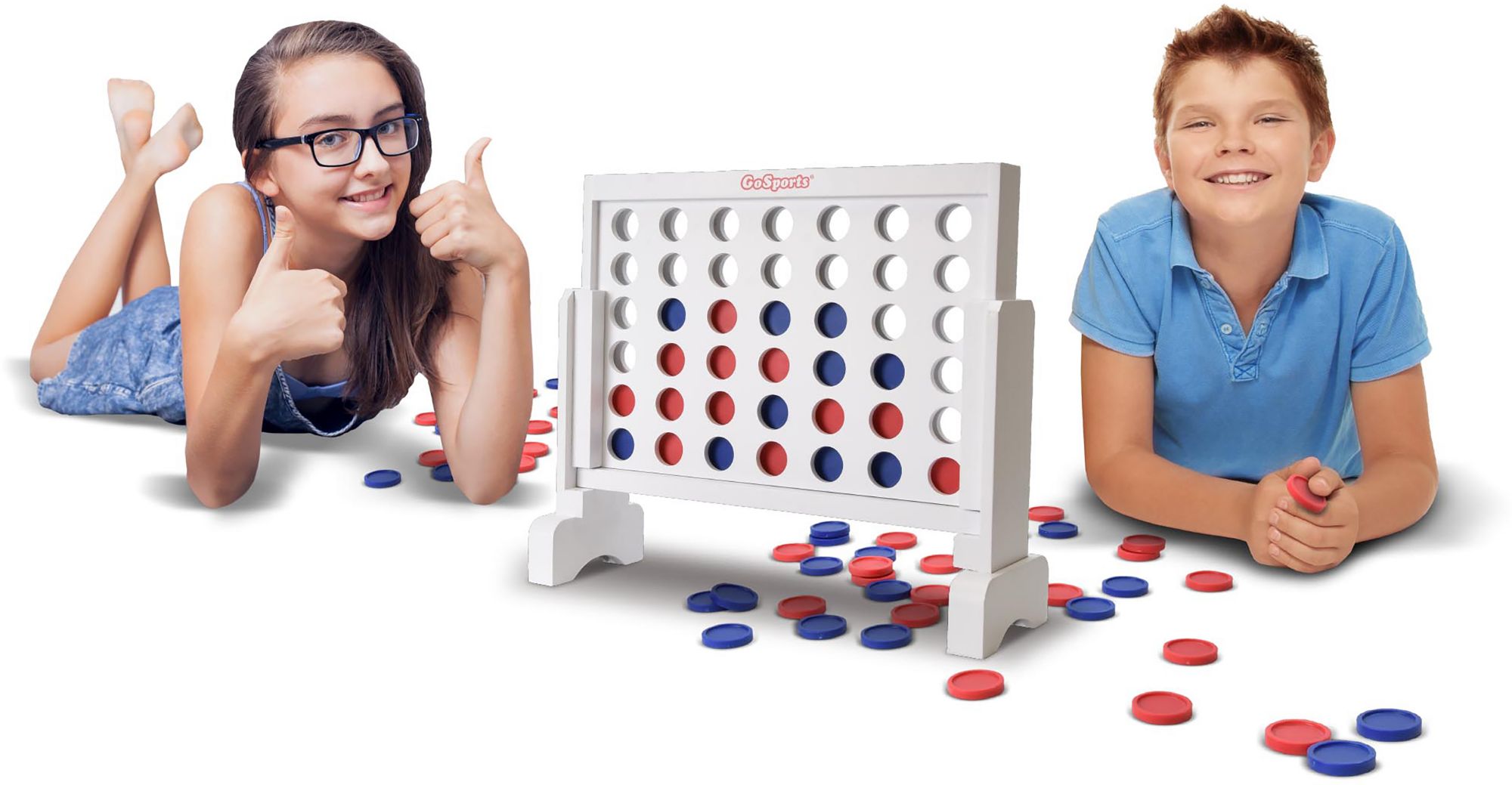 GoSports 1-Foot 4 in a Row Wooden Game product image