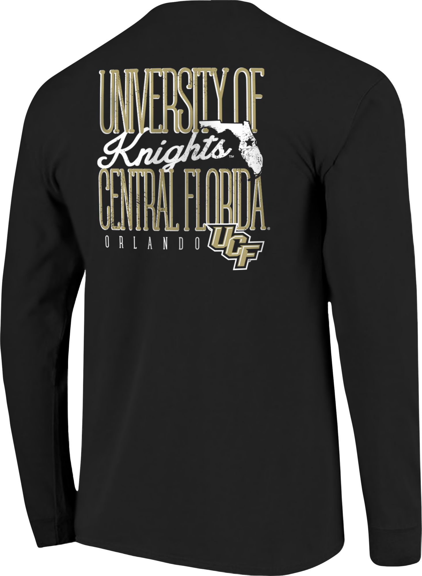 Image One Men's UCF Knights Black Tall Type State Long Sleeve T-Shirt product image