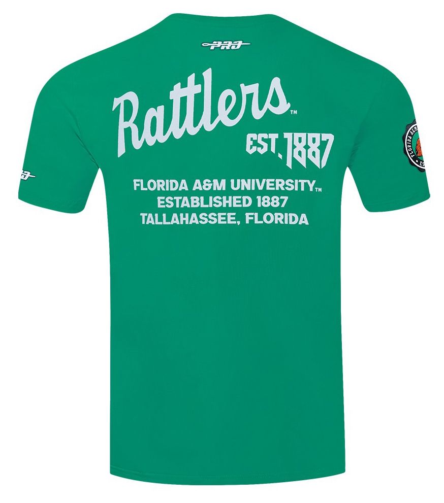 Pro Standard Men's Florida A&M Rattlers Green University Headliner T-Shirt product image