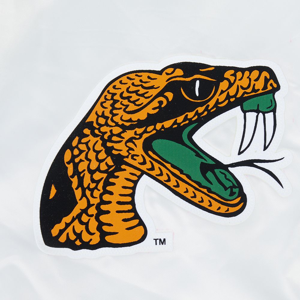 Pro Standard Men's Florida A&M Rattlers White Classic Satin Jacket product image