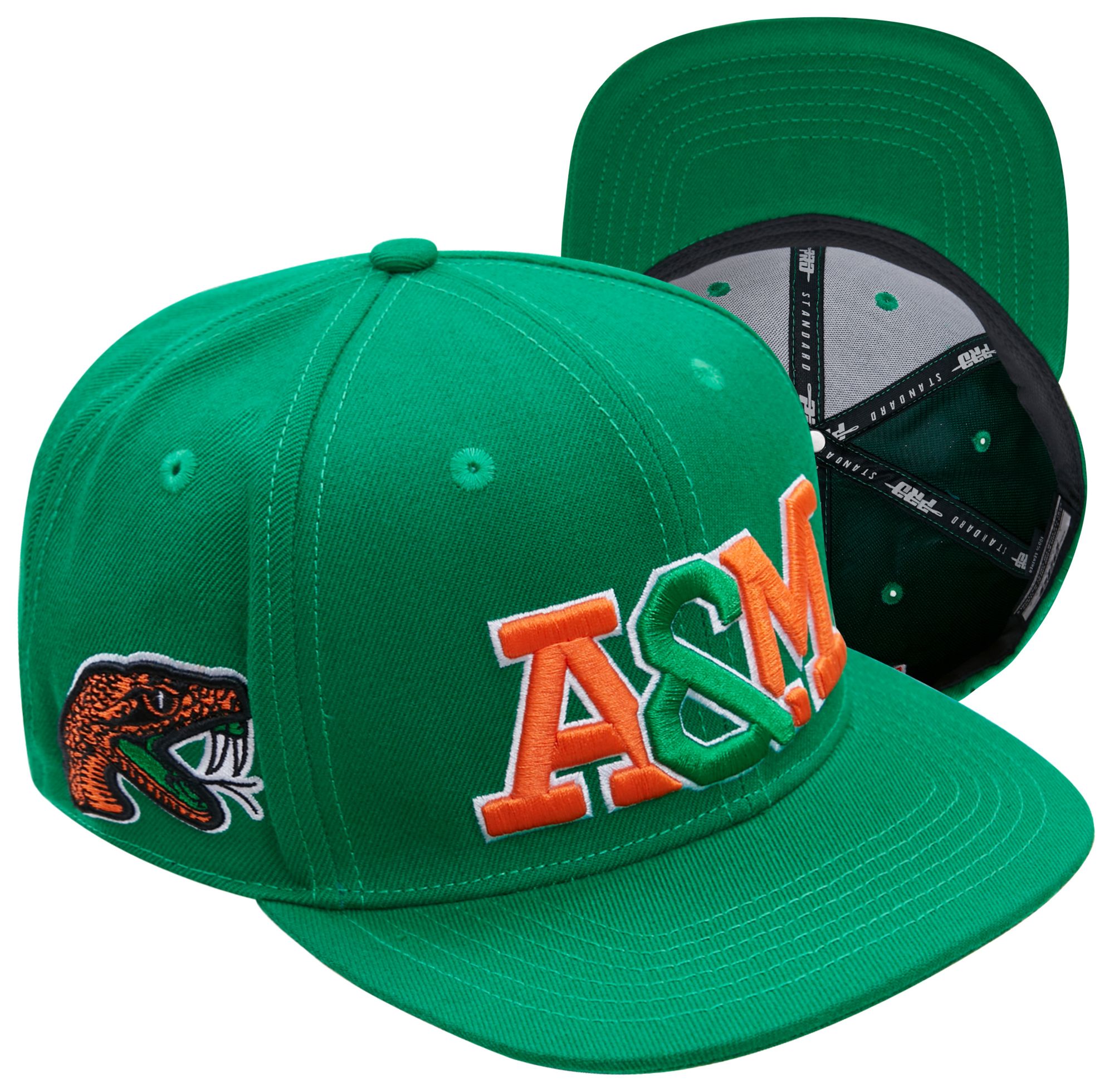 Pro Standard Adult Florida A&M Rattlers Kelly Green Classic Flat-Brim Snapback Adjustable Hat product image
