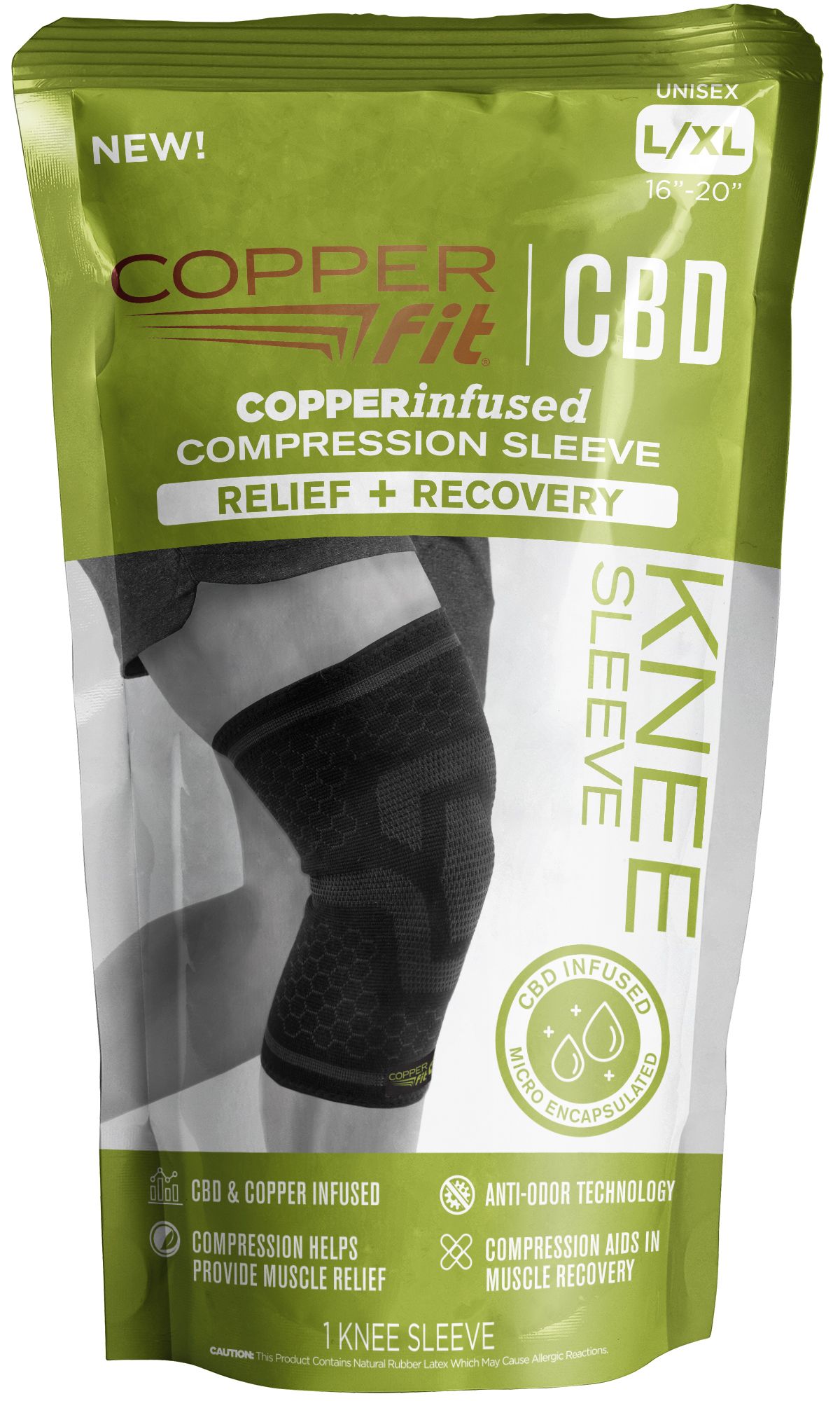 Copper Fit Copperfit Cbd Knee Sleeve Big Apple Buddy