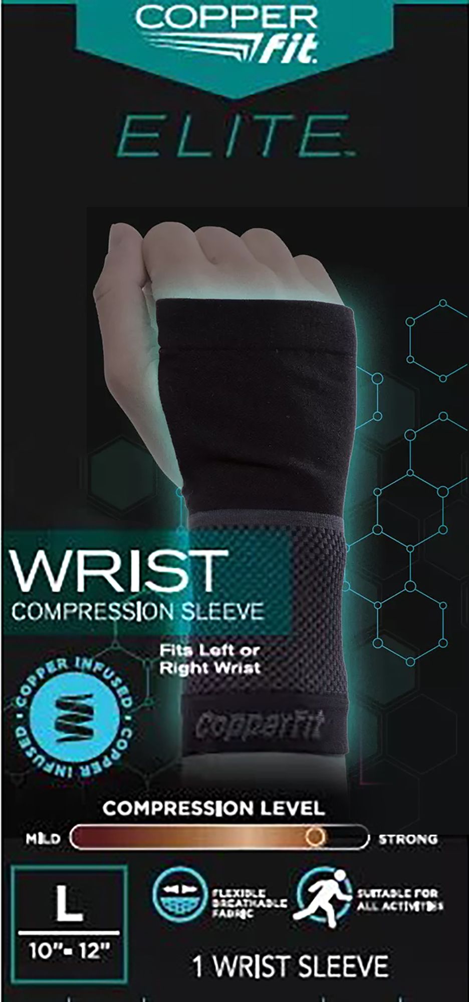 Elite Wrist Compression Sleeve - Copper Fit