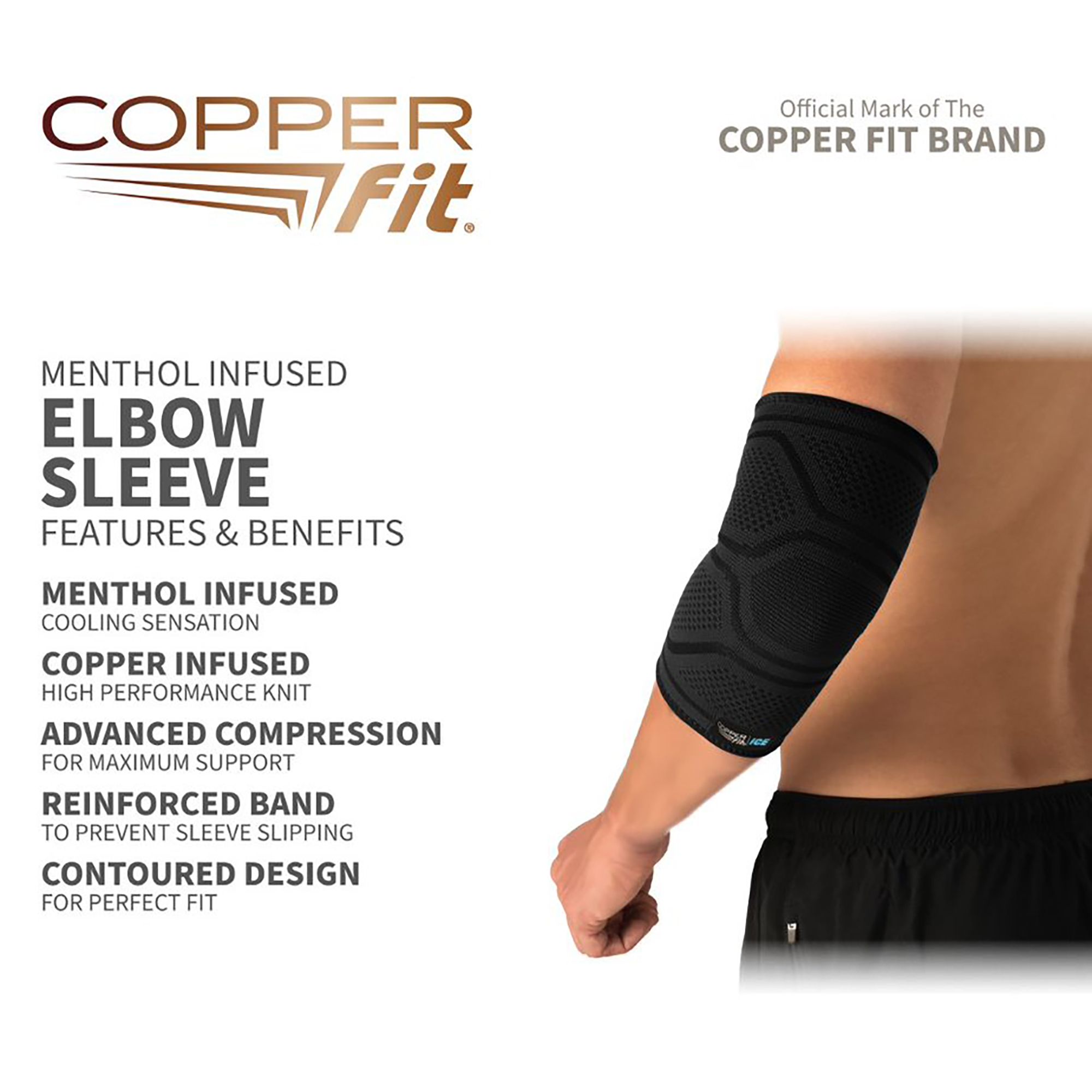 Copper Fit ICE Compression Elbow Sleeve