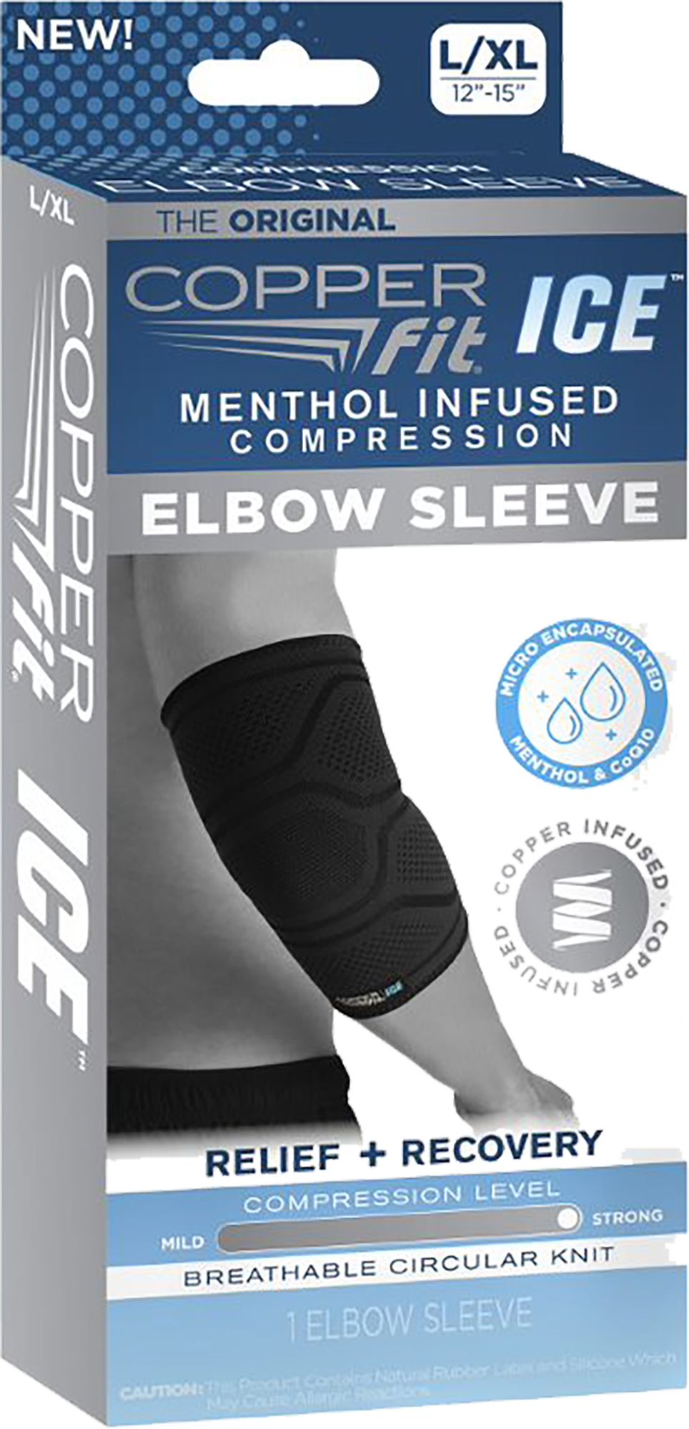 Copper Fit ICE Compression Elbow Sleeve