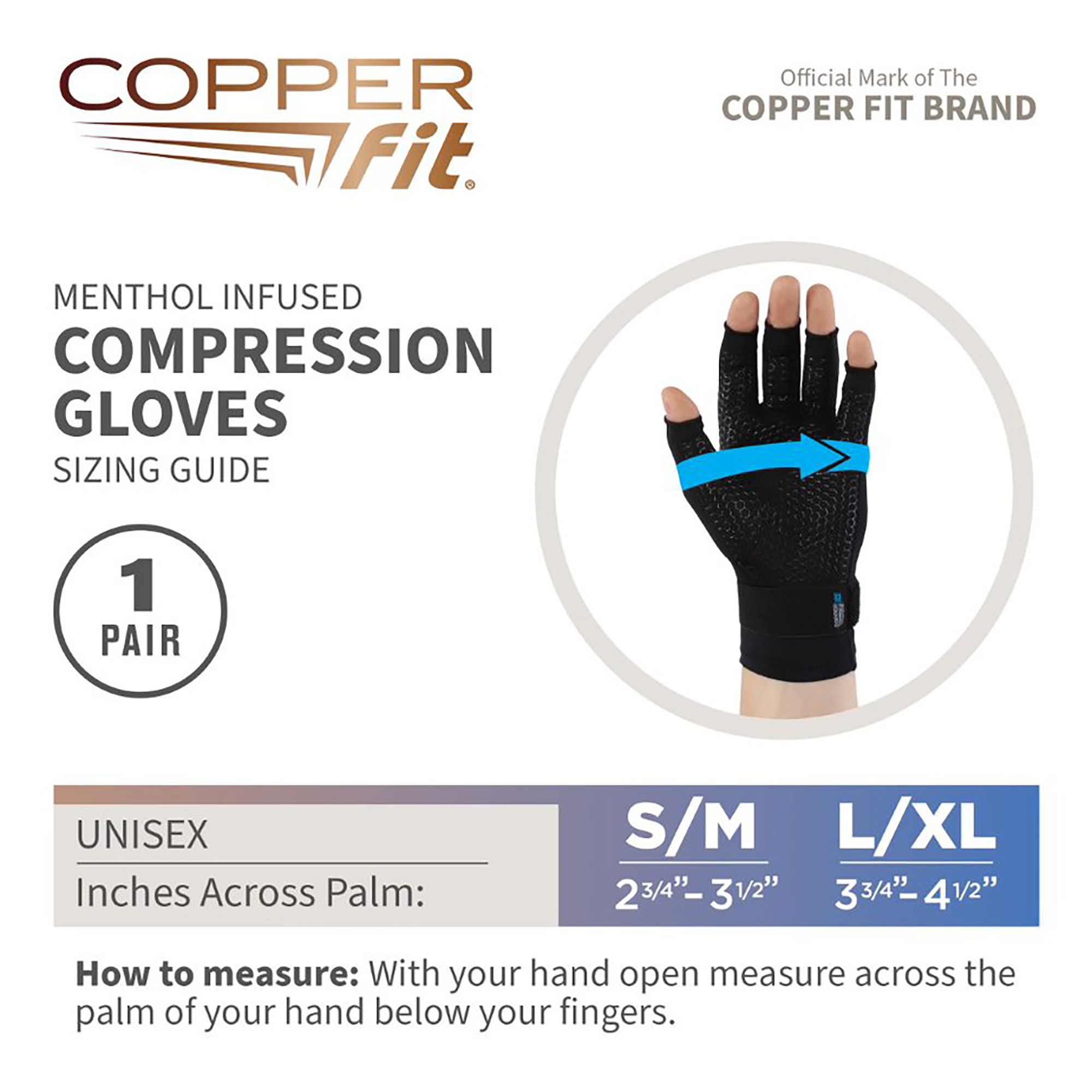 Copper Fit ICE Compression Gloves product image