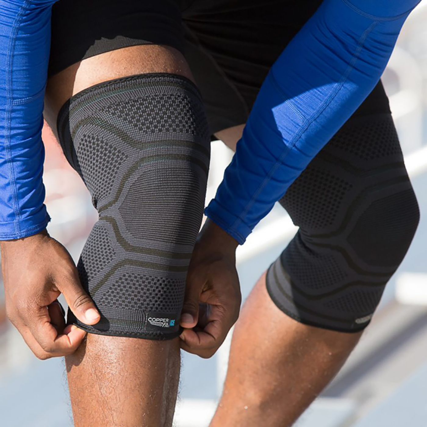 Copper Fit ICE Compression Knee Sleeve Dick s Sporting Goods