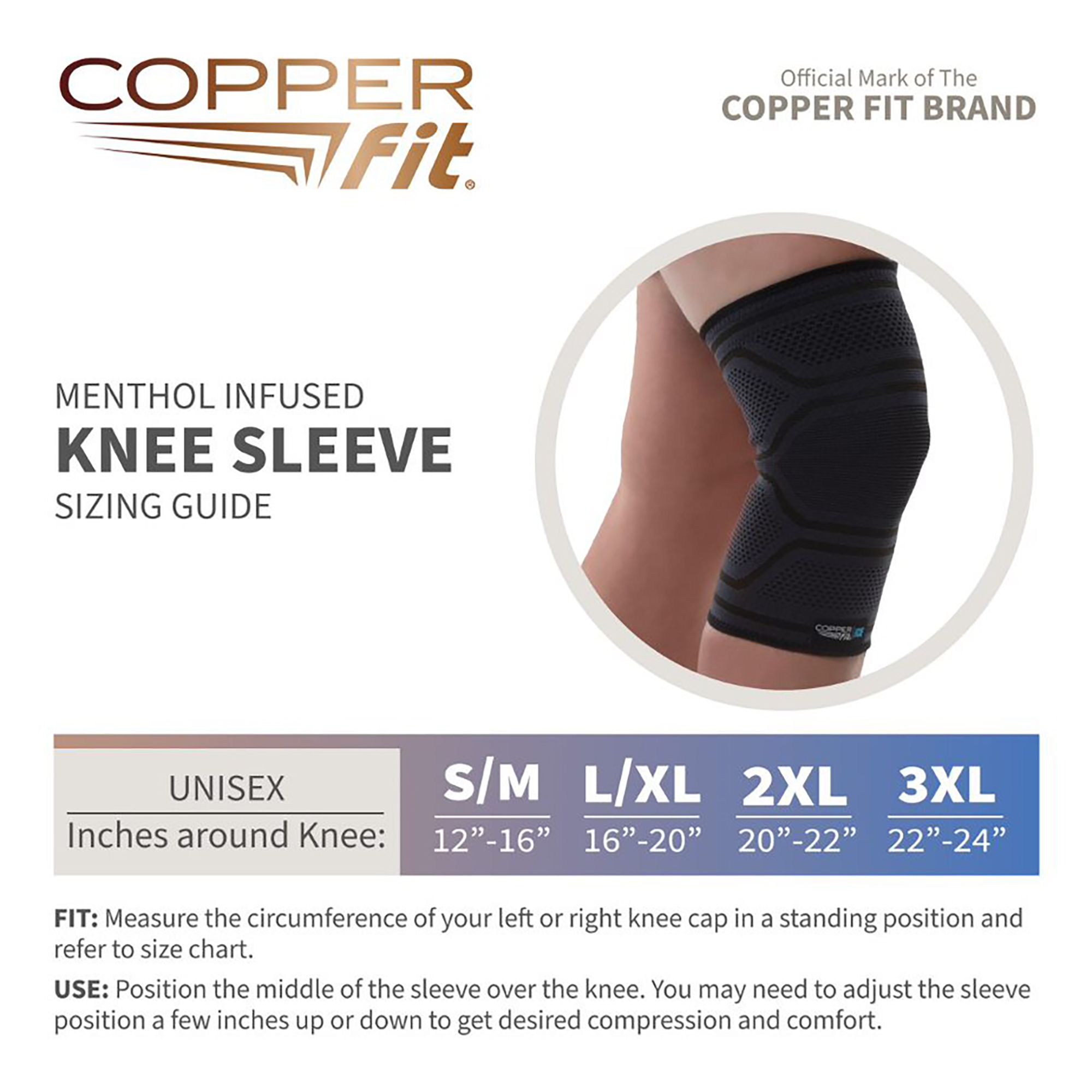 Copper Fit ICE Compression Knee Sleeve