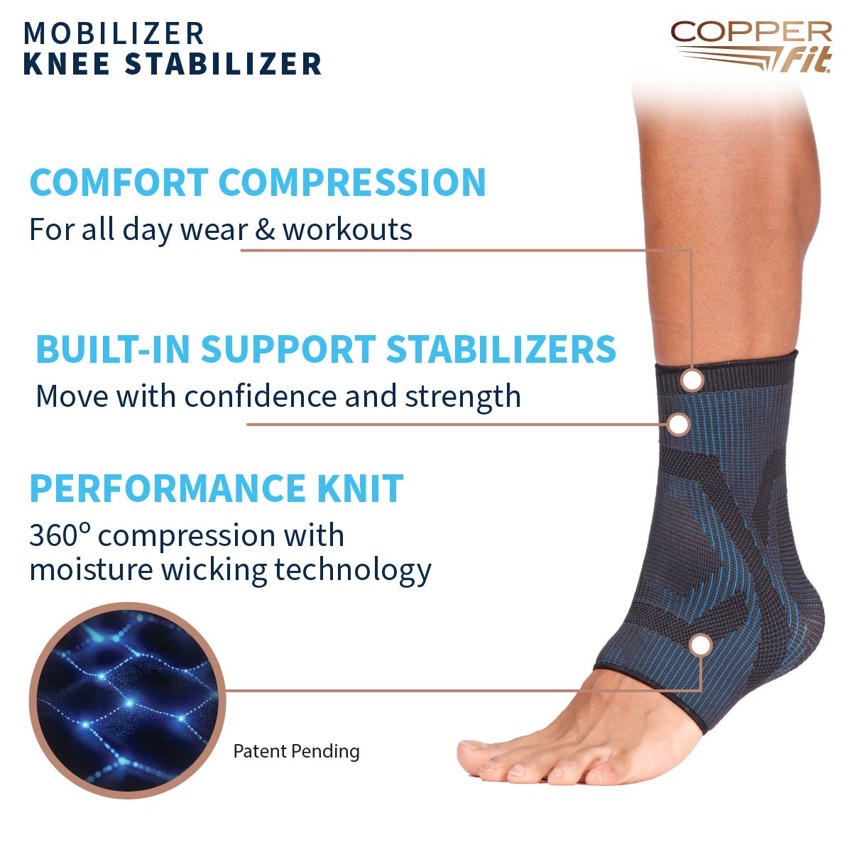 Copper Fit Dual Action Ankle Brace product image