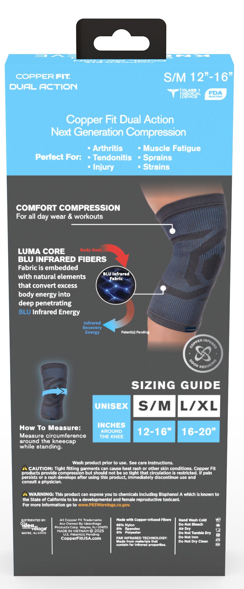 Copper Fit Dual Action Knee Brace product image