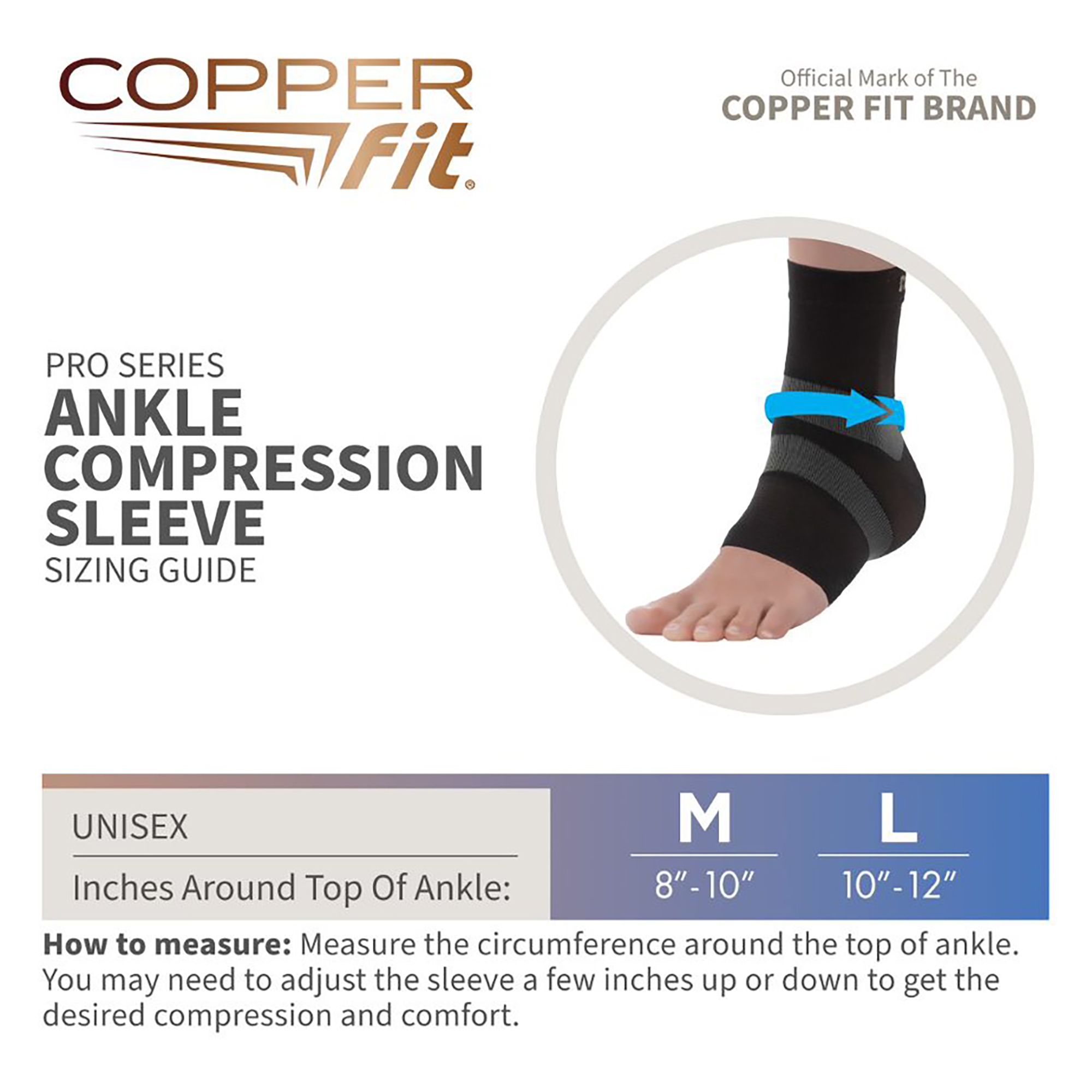 Copper Fit Pro Series Ankle Sleeve product image