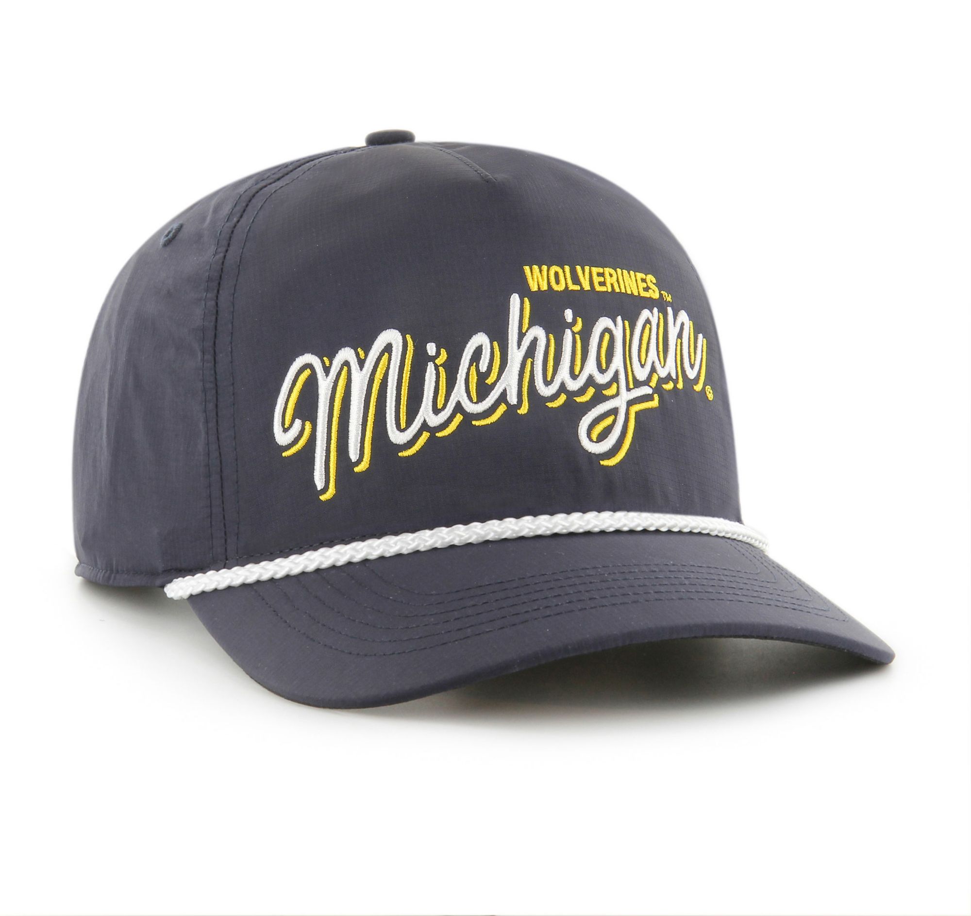 ‘47 Men's Michigan Wolverines Blue Fairway Rope Hitch Adjustable Hat