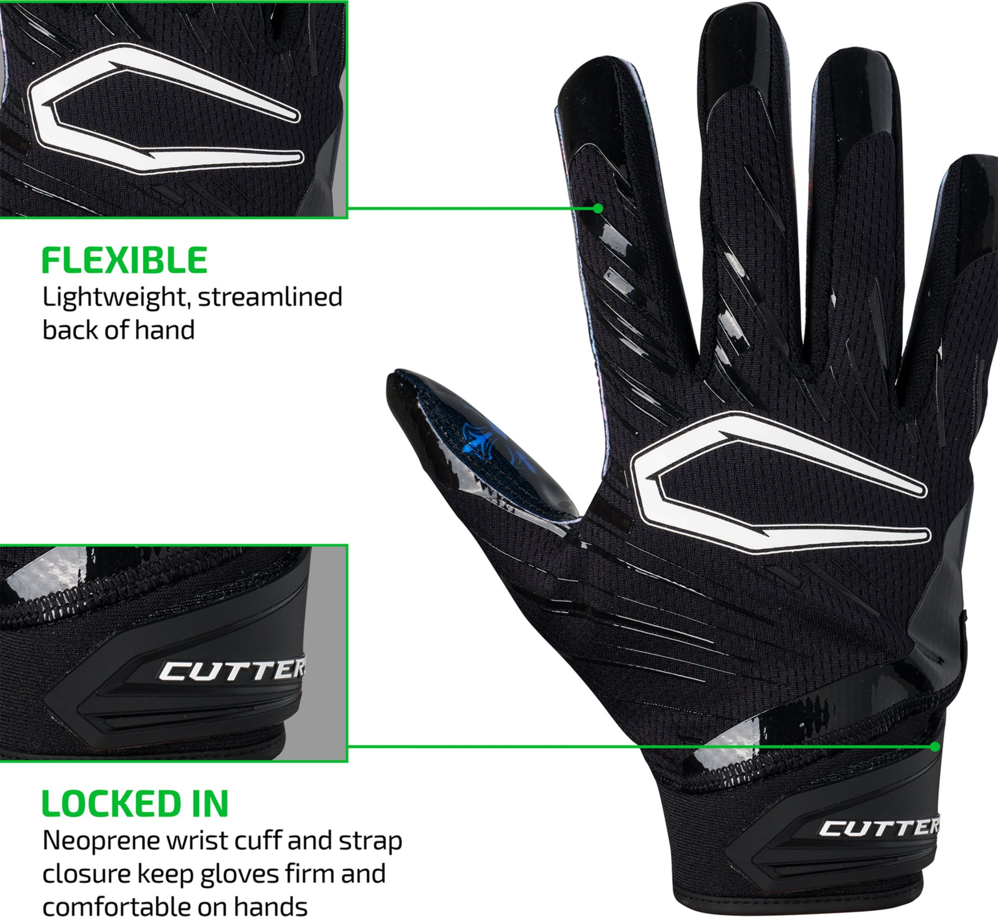 Cutters Game Day Pro Limited Edition Divine Drip Football Receiver's Gloves product image