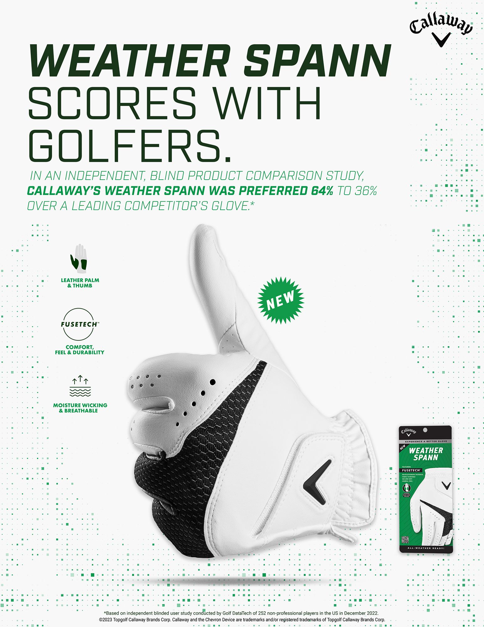 Callaway 2023 Weather Spann Golf Glove product image