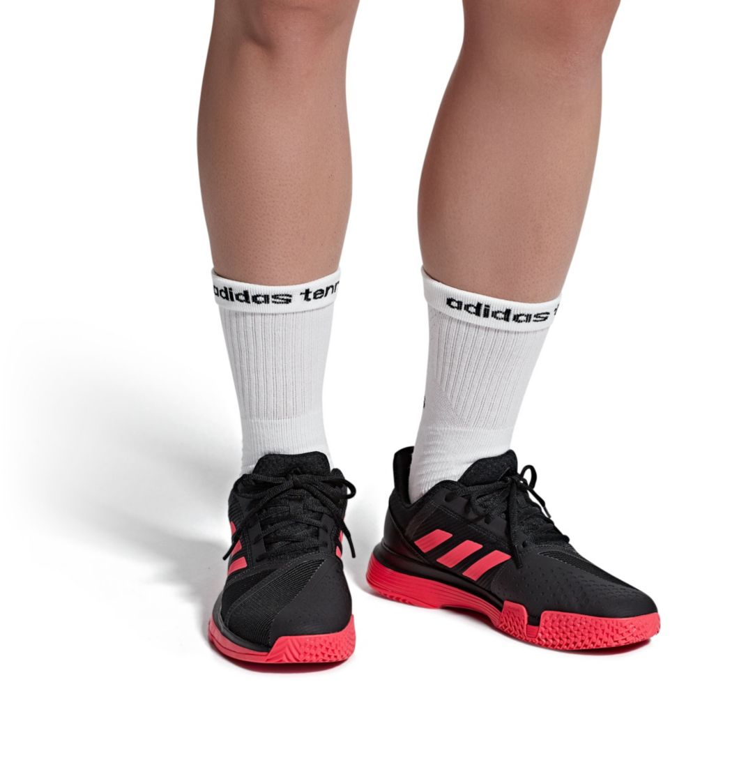 Adidas Mens Courtjam Bounce Tennis Shoes - 