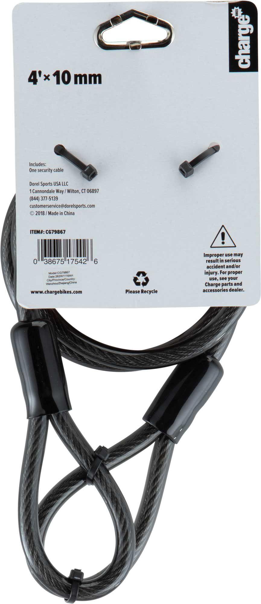 Charge 4' x 10mm Double Crimped Cable product image