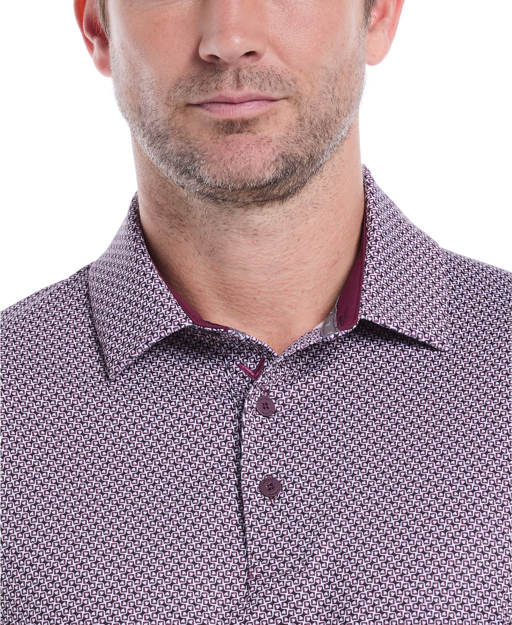 Callaway Men's Textured Chevron Print Golf Polo product image