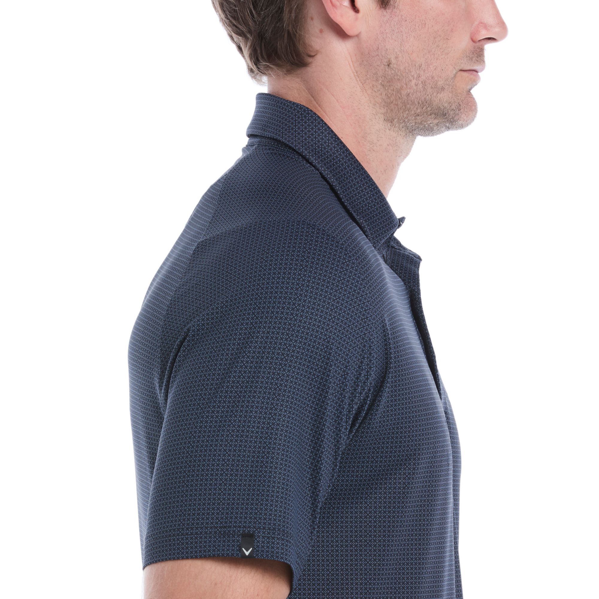 Callaway Men's Chevron Foulard Print Short Sleeve Golf Polo Shirt product image