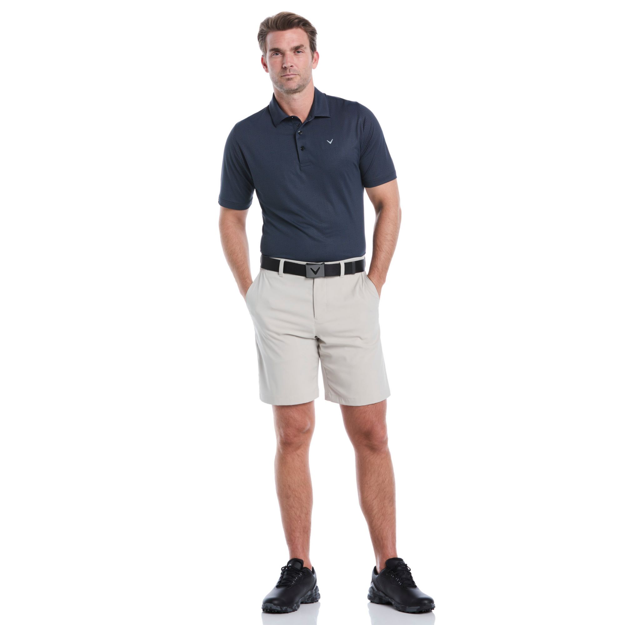 Callaway Men's Chevron Foulard Print Short Sleeve Golf Polo Shirt product image