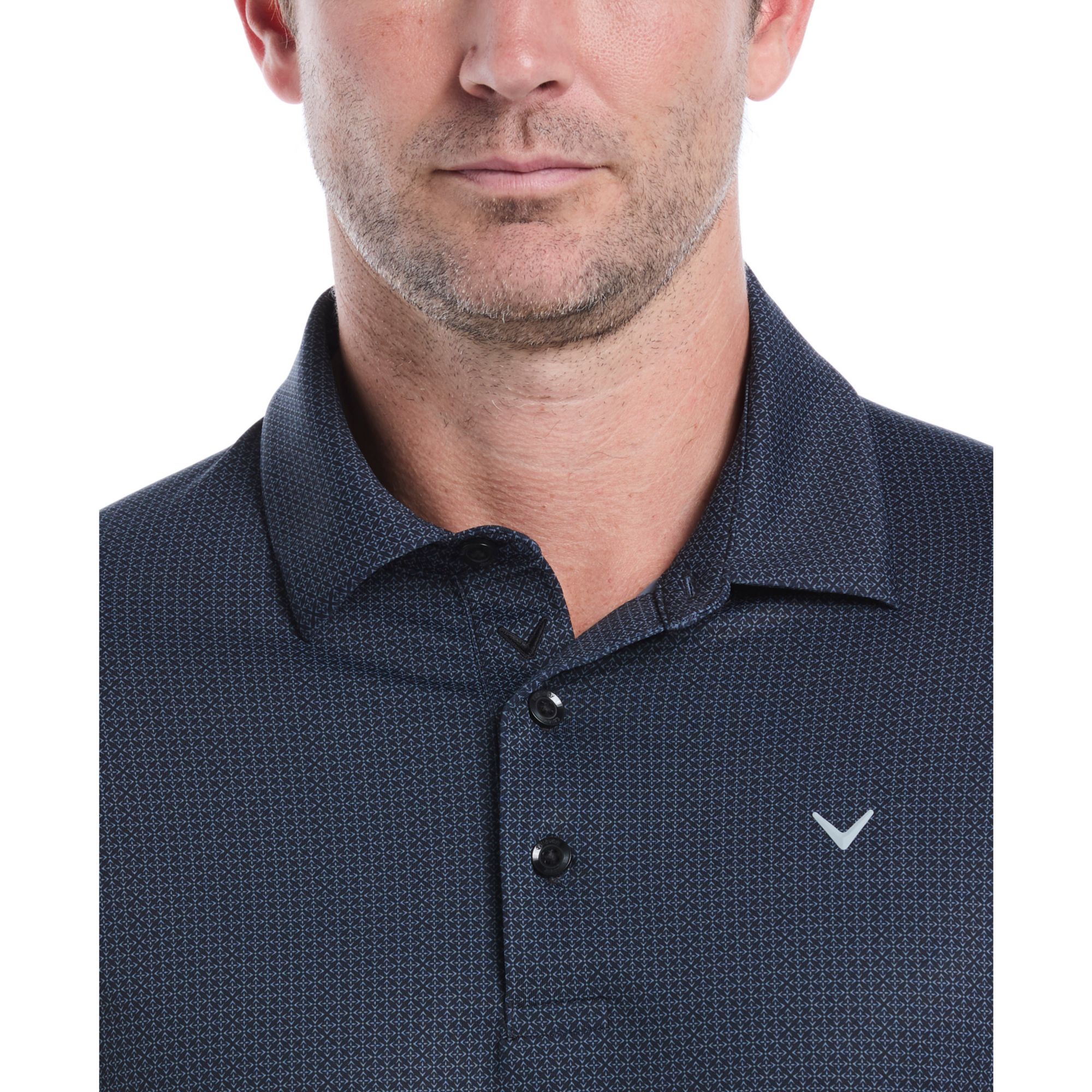 Callaway Men's Chevron Foulard Print Short Sleeve Golf Polo Shirt product image