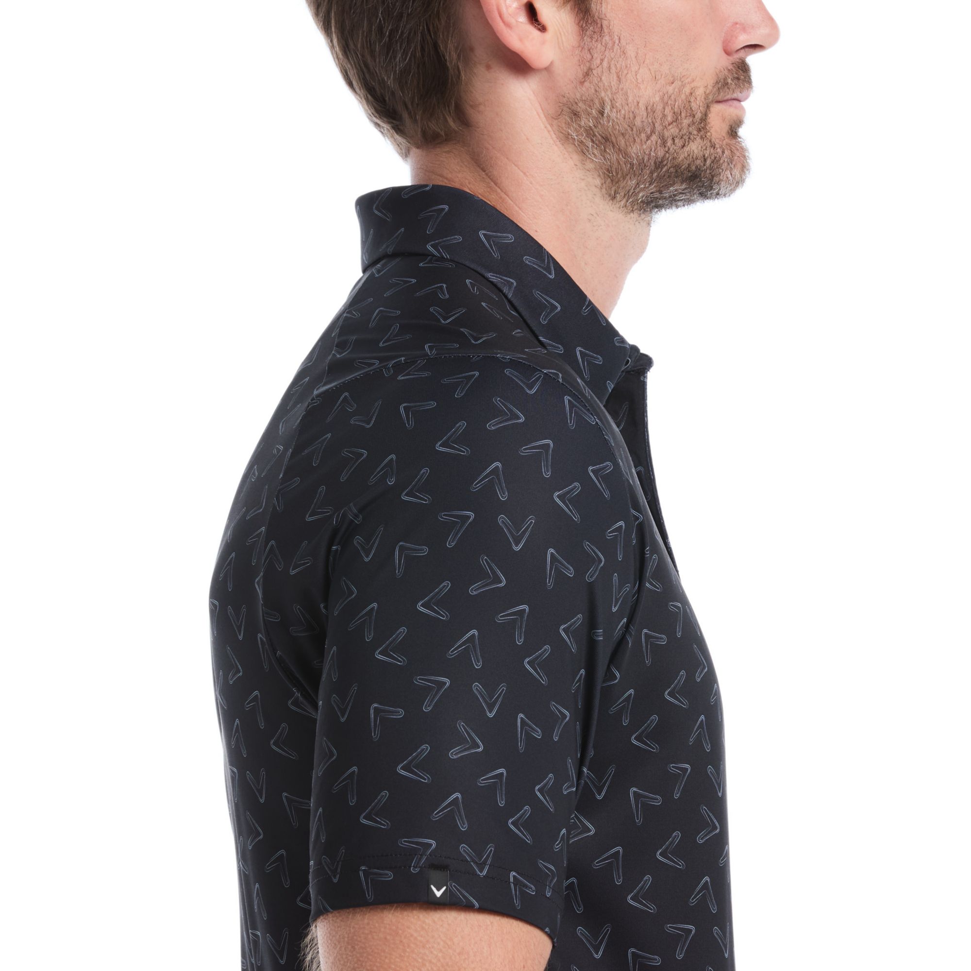 Callaway Men's  All-Over Chevron Printed Short Sleeve Golf Polo product image