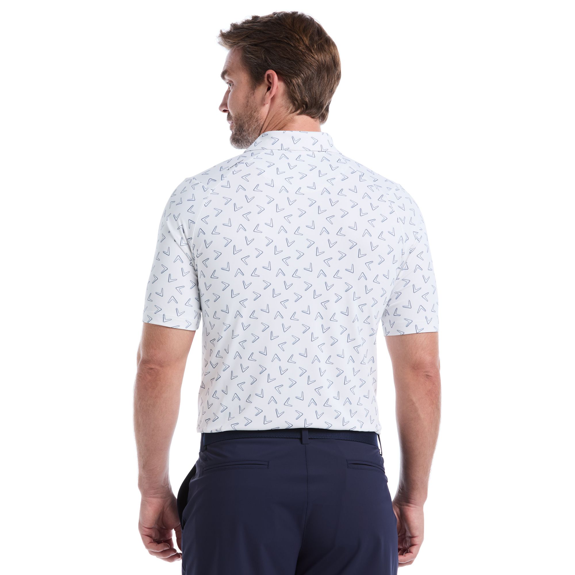 Callaway Men's  All-Over Chevron Printed Short Sleeve Golf Polo product image