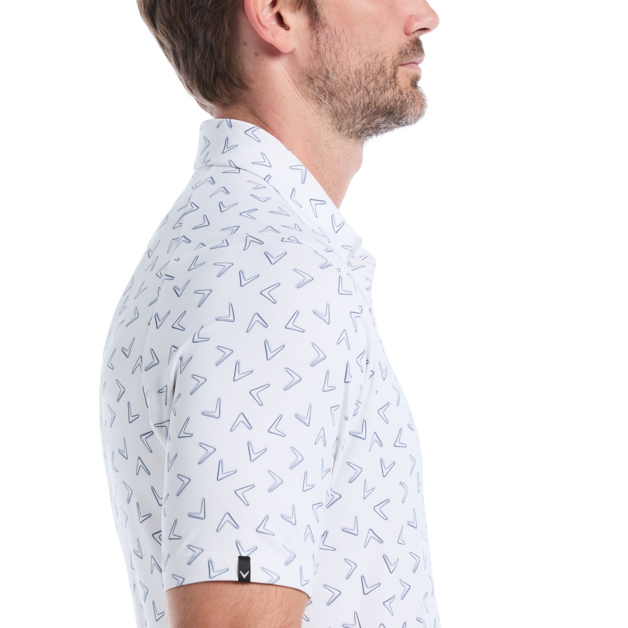 Callaway Men's  All-Over Chevron Printed Short Sleeve Golf Polo product image